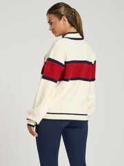 South Beach Red Funnel Neck Ski Knit Jumper - Image 4 of 4