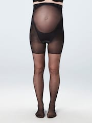 SPANX Mama Shaping Mid-Thigh Sheers Black Tights - Image 2 of 5