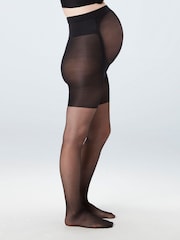 SPANX Mama Shaping Mid-Thigh Sheers Black Tights - Image 3 of 5