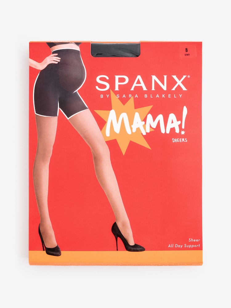 SPANX Mama Shaping Mid-Thigh Sheers Black Tights - Image 5 of 5