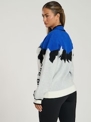 South Beach Black Funnel Neck Ski Scene Knit Jumper - Image 4 of 4
