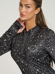 South Beach Black Half Zip Long Sleeve Base Layer - Image 5 of 5
