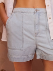 eau de javel - Short utilitaire léger en coton 100% Denim - Image 4 of 7