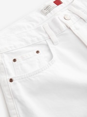 White 100% Cotton Barrel Leg Jeans - Image 2 of 3