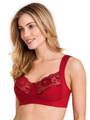 Miss Mary of Sweden Red Lovely Lace Non Wired Bra - Image 1 of 3