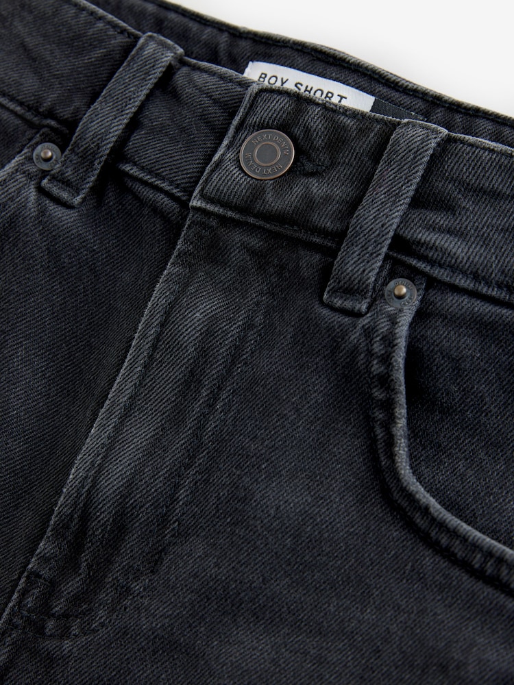 Zwart - Denim jongensshort - Image 2 of 3