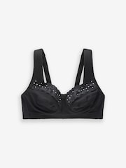 Miss Mary of Sweden Black Broderie Anglaise Non-Wired Bra - Image 5 of 5