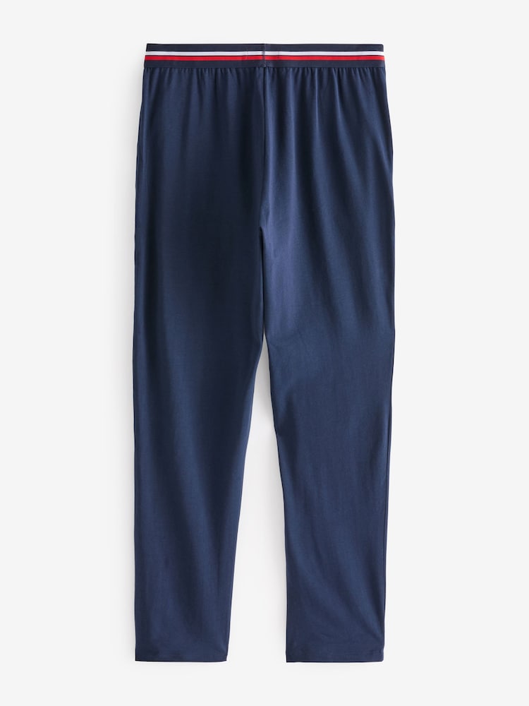 Lacoste Blue 100% Cotton Pyjamas - Image 2 of 3