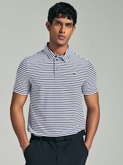 Зеленый - Рубашка-поло для гольфа Lacoste Regular Fit Ultra Dry UV Protect Stretch - Image 1 of 5