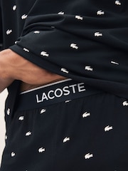 Lacoste Printed Black Pyjama Set - Bild 5 von 6