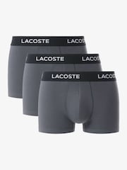 Lacoste Grey Boxers 3 Pack - Image 1 of 4
