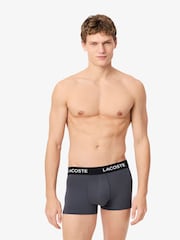 Lacoste Grey Boxers 3 Pack - Image 3 of 4