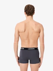 Lacoste Grey Boxers 3 Pack - Image 4 of 4
