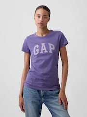Gap Purple Logo Short Sleeve T-Shirt - Image 1 of 4