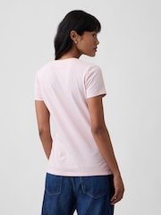 Gap Light Pink Logo Short Sleeve T-Shirt - Image 2 of 4
