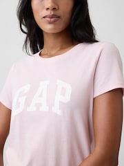 Gap Light Pink Logo Short Sleeve T-Shirt - Image 4 of 4