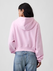 Měkká vintage mikina Gap na zip s kapucí a klínkem - Obrázek 2 z 4