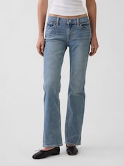 Gap Medium Wash Low Rise '90s Slim Straight Jeans - Image 1 of 6