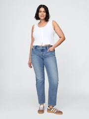 Gap Medium Wash Low Rise '90s Slim Straight Jeans - Image 5 of 6