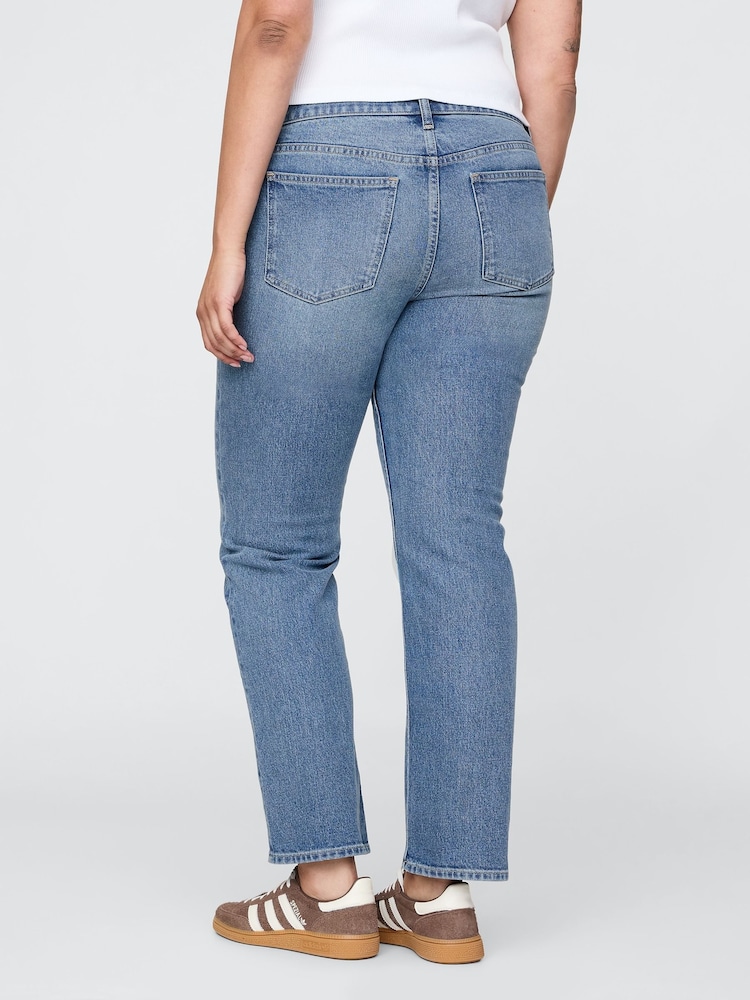 Gap Medium Wash Low Rise '90s Slim Straight Jeans - Image 6 of 6 Gap Medium Wash Low Rise '90s Slim Straight Jeans - Image 6 of 6