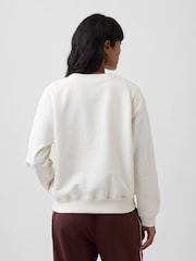 Gap Cream Patchwork Logo Sweatshirt - Image 2 of 5
