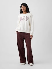 Gap Cream Patchwork Logo Sweatshirt - Image 3 of 5