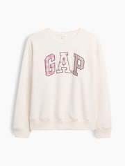 Gap Cream Patchwork Logo Sweatshirt - Image 5 of 5