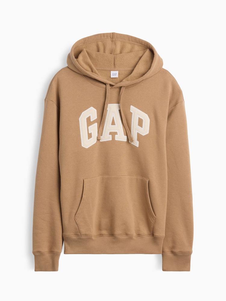 Gap Tan Brown Relaxed Logo Hoodie - Image 5 of 5 Gap Tan Brown Relaxed Logo Hoodie - Image 5 of 5
