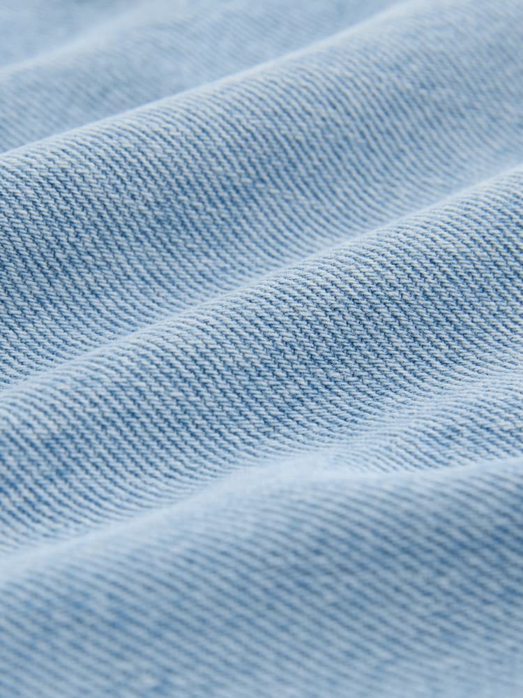 Bleach Lyocell Blend Tie Waist Denim Shorts - Image 7 of 7