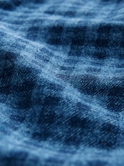 Blue Gingham Straight Leg 100% Cotton Jeans - Image 9 of 9