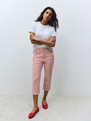 Cuadros en rojo/blanco - Authentic Denim Cropped Capri Jeans - Imagen 1 de 9