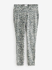 Leopard - Cropped Leggings aus Denim-Jersey - Image 5 of 7