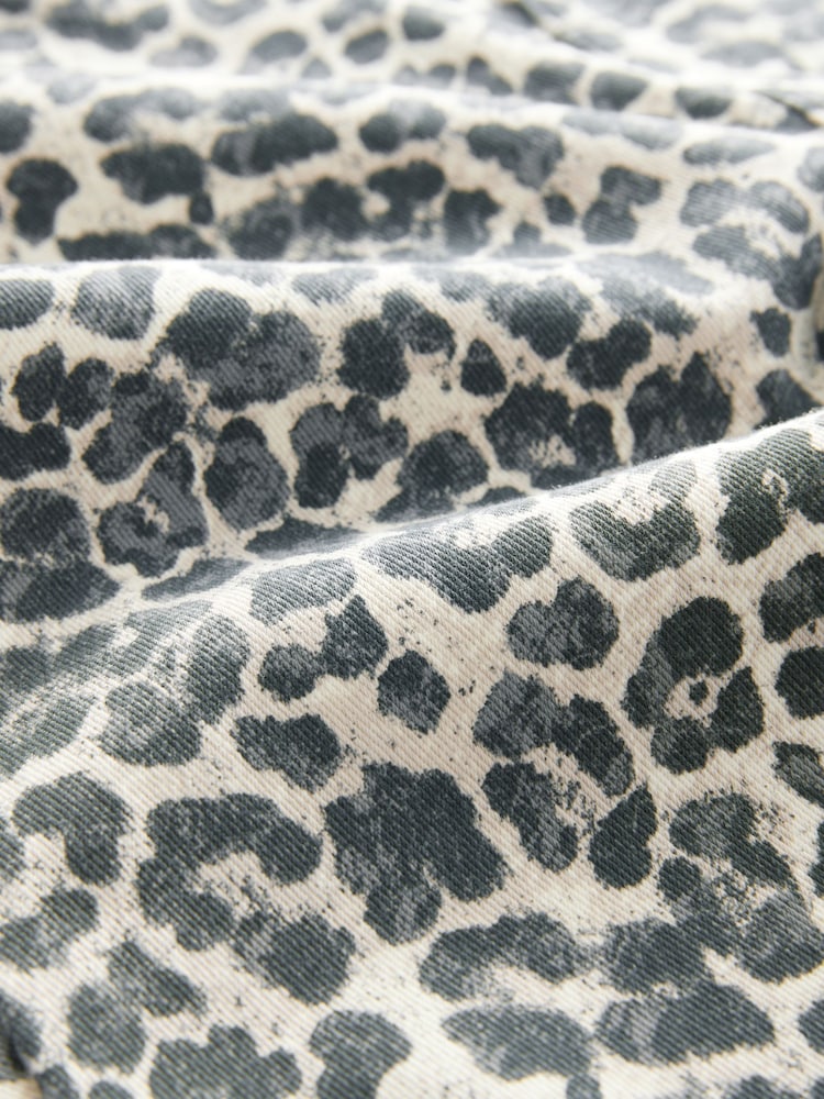 Leopard - Cropped Leggings aus Denim-Jersey - Image 7 of 7