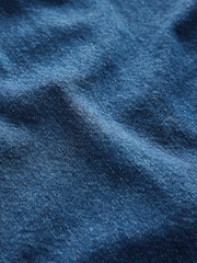 Bleu moyen - Round Neck Denim 100% Cotton Shell Top - Image 3 of 3
