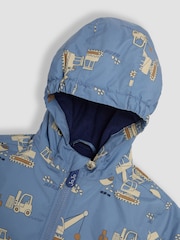 JoJo Maman Bébé Denim Construction Reversible Fleece Lined Jacket - Image 2 of 7