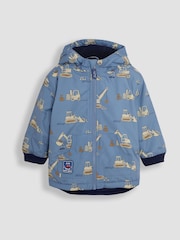 JoJo Maman Bébé Denim Construction Reversible Fleece Lined Jacket - Image 3 of 7