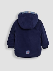 JoJo Maman Bébé Denim Construction Reversible Fleece Lined Jacket - Image 6 of 7