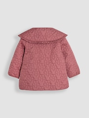 JoJo Maman Bébé Pink Floral Quilted Jacket - Image 2 of 4