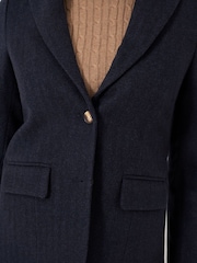 Crew Clothing Single Breasted Wool Blend Blazer - Image 4 of 6