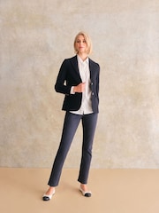 Crew Clothing Single Breasted Wool Blend Blazer - Image 5 of 6