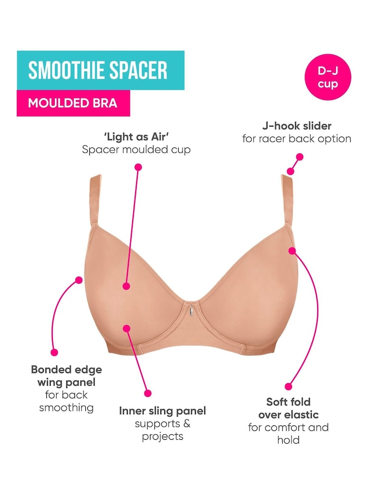 Curvy Kate Smoothie Spacer T-Shirt Plunge Bra - Image 8 of 8