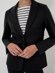 Crew Clothing Ponte Black Blazer - Image 1 of 5