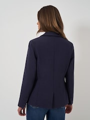 Crew Clothing Blue Ponte Blazer - Image 2 of 5