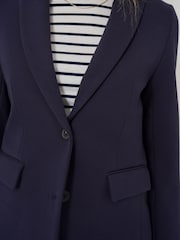 Crew Clothing Blue Ponte Blazer - Image 4 of 5