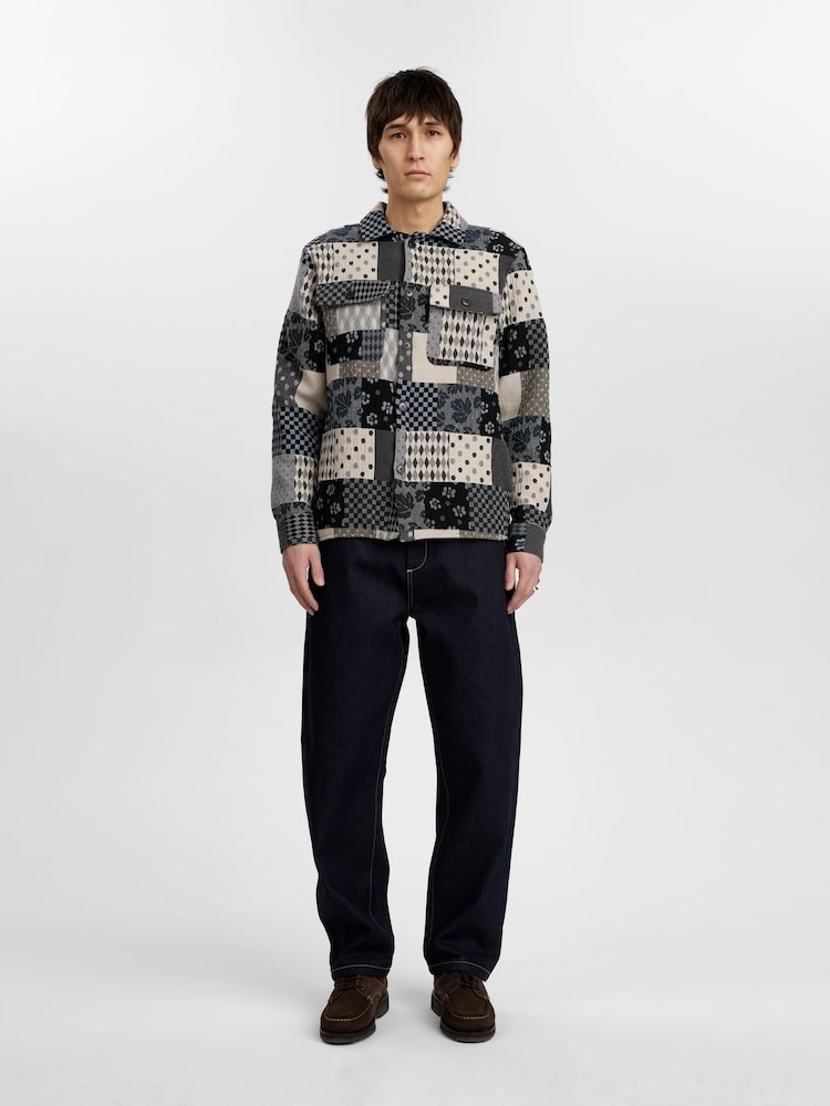 Anerkjendt Akoscar Patchwork Overshirt - Image 1 of 5