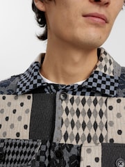 Anerkjendt Akoscar Patchwork Overshirt - Image 3 of 5