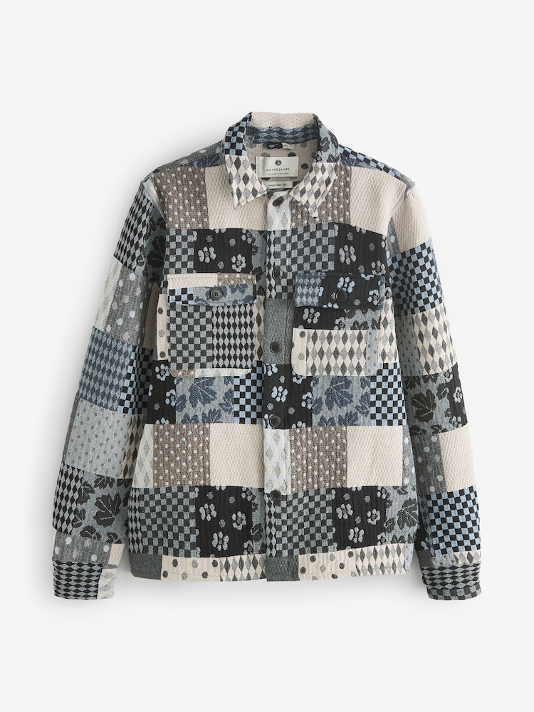 Anerkjendt Akoscar Patchwork Overshirt - Image 5 of 5