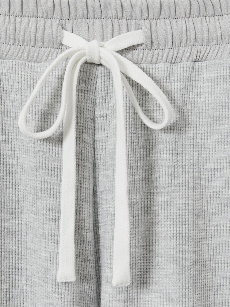 Reiss Grey Marl Taylor Waffle Jersey Joggers with Cotton - Image 6 of 6 Reiss Grey Marl Taylor Waffle Jersey Joggers with Cotton - Image 6 of 6