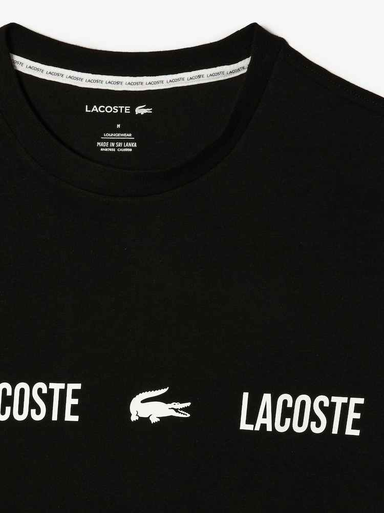 Lacoste Cotton Blend Pyjama T-Shirt - Image 2 of 2
