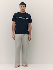 Lacoste Cotton Blend Pyjama T-Shirt - Image 3 of 6